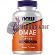DMAE [Диметиламиноэтанол] (250 мг x 100 капс), NOW Foods