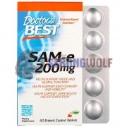 SAM-e [Адеметионин] (200 мг x 60 табл), Doctor's Best