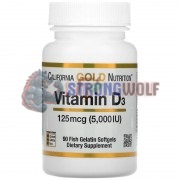 Vitamin D3 (90 шт по 125 мкг: 5000 МЕ), California Gold Nutrition