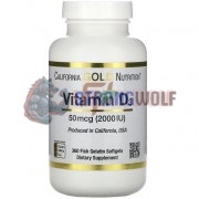Vitamin D3 (360 шт по 2000 IU), California Gold Nutrition