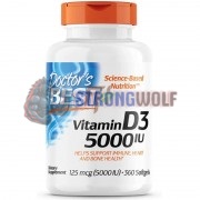 Vitamin D3 (360 шт по 125 мкг), Doctor's Best