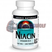 Niacin [Vitamin B-3] (250 шт по 100 мг), Source Naturals