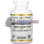 Benfotiamine + Alpha Lipoic Acid (90 шт по 150 мг), California Gold Nutrition