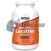 Lecithin [Non-GMO] (400 шт по 1200 мг), NOW Foods