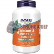 Calcium & Magnesium [with Vitamin D3 and Zinc] (120 шт), NOW Foods