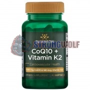 CoQ10 + Vitamin K2 (60 шт), Swanson